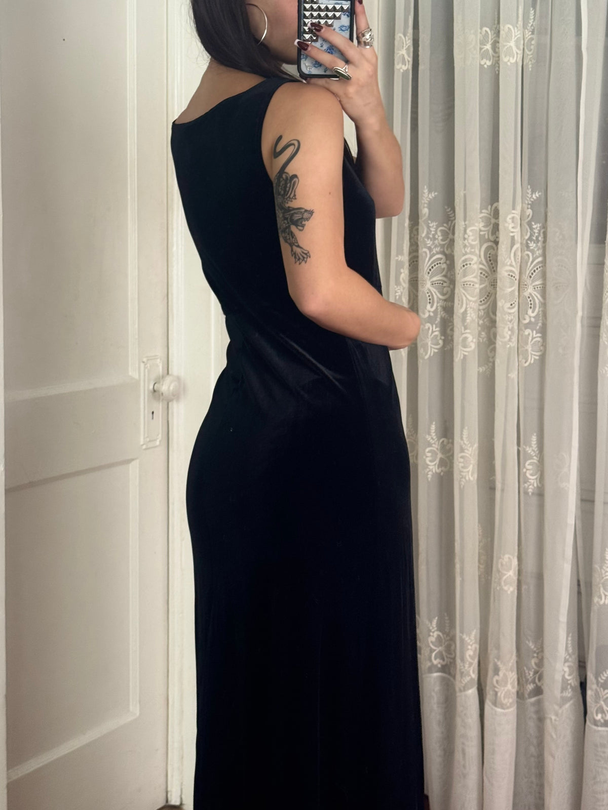 90's Velvet Dress | Size M