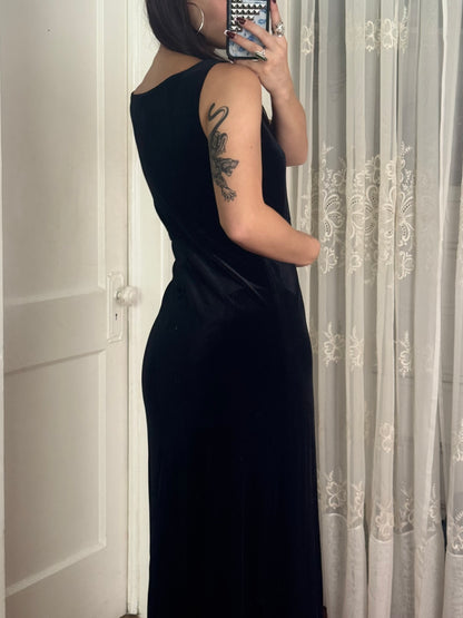 90's Velvet Dress | Size M