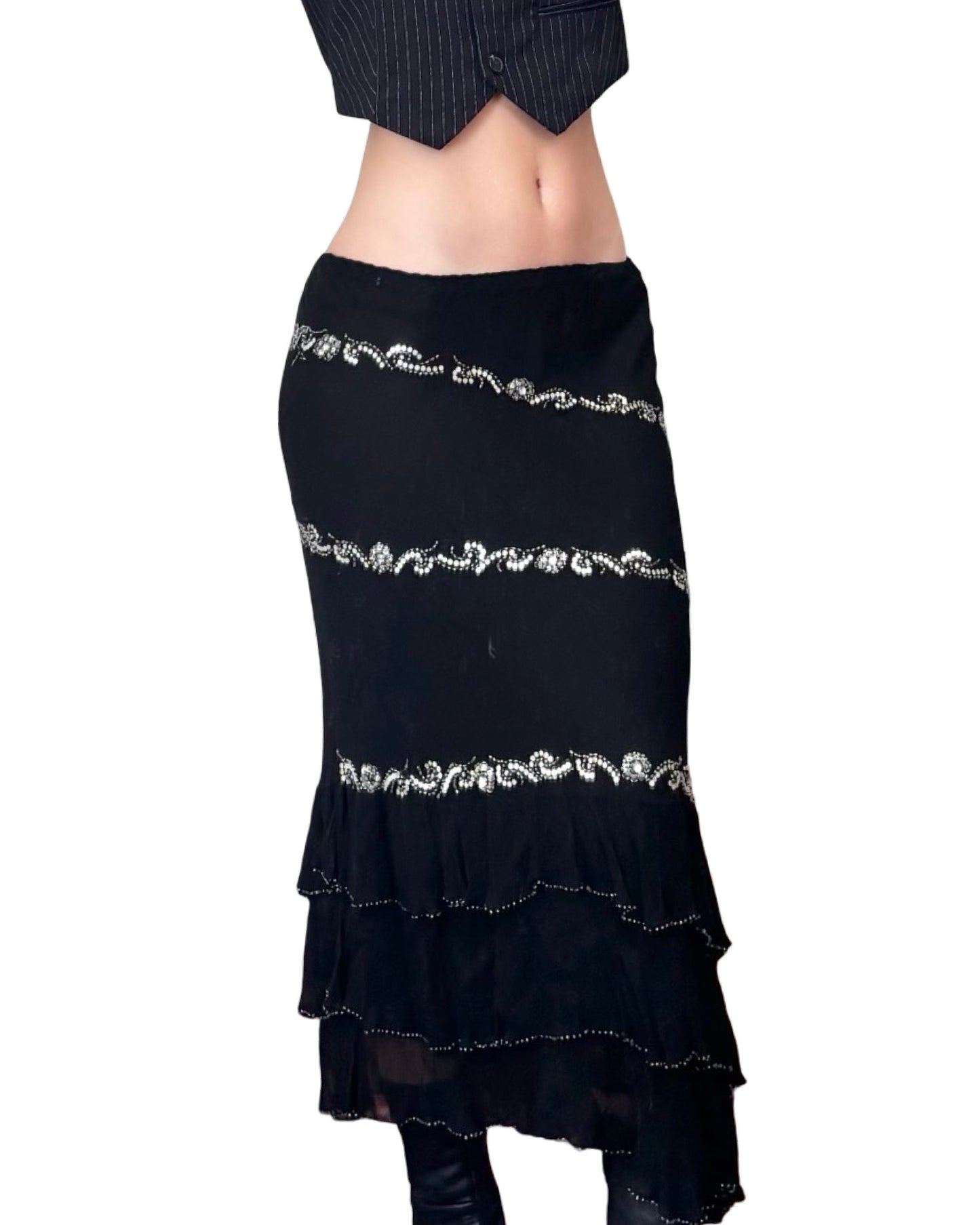 Eci 00's Beaded Skirt | Size 27" Waist