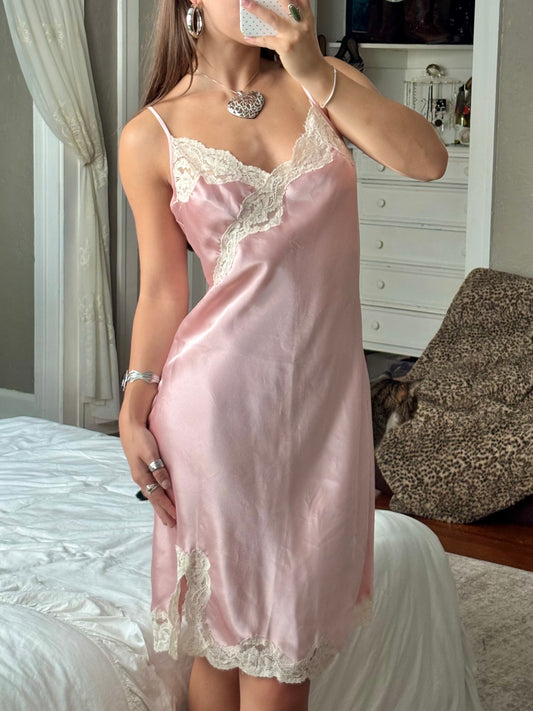 Lace 90’s Slip Dress | Size M