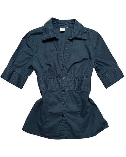 So 90’s Button Up Blouse | Size XS