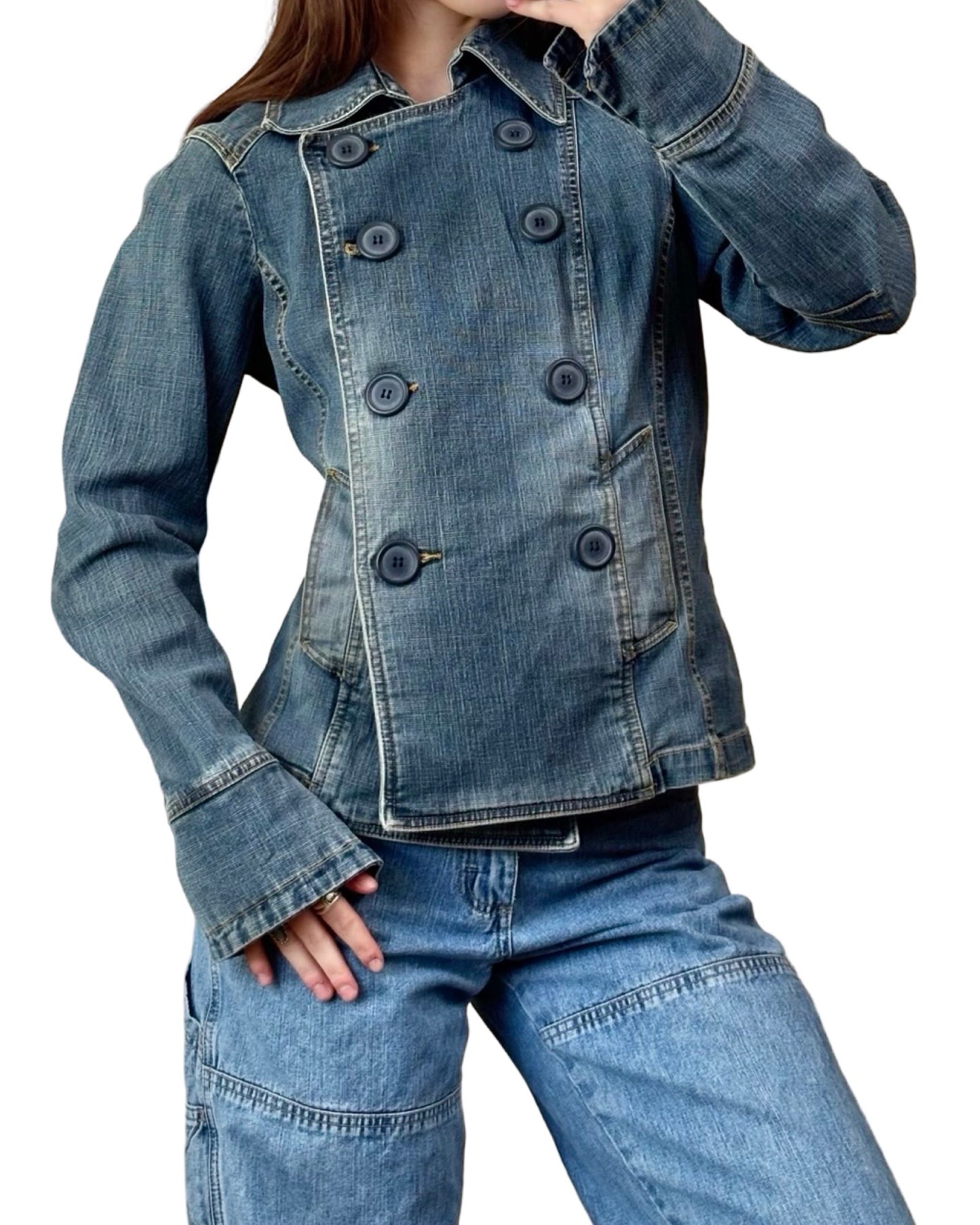 Emergency Exit 00's Denim Jacket | Size L