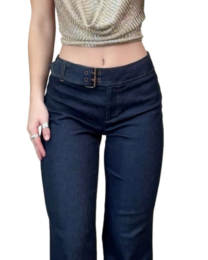 Loft 00's Belted Denim | Size 26” Waist