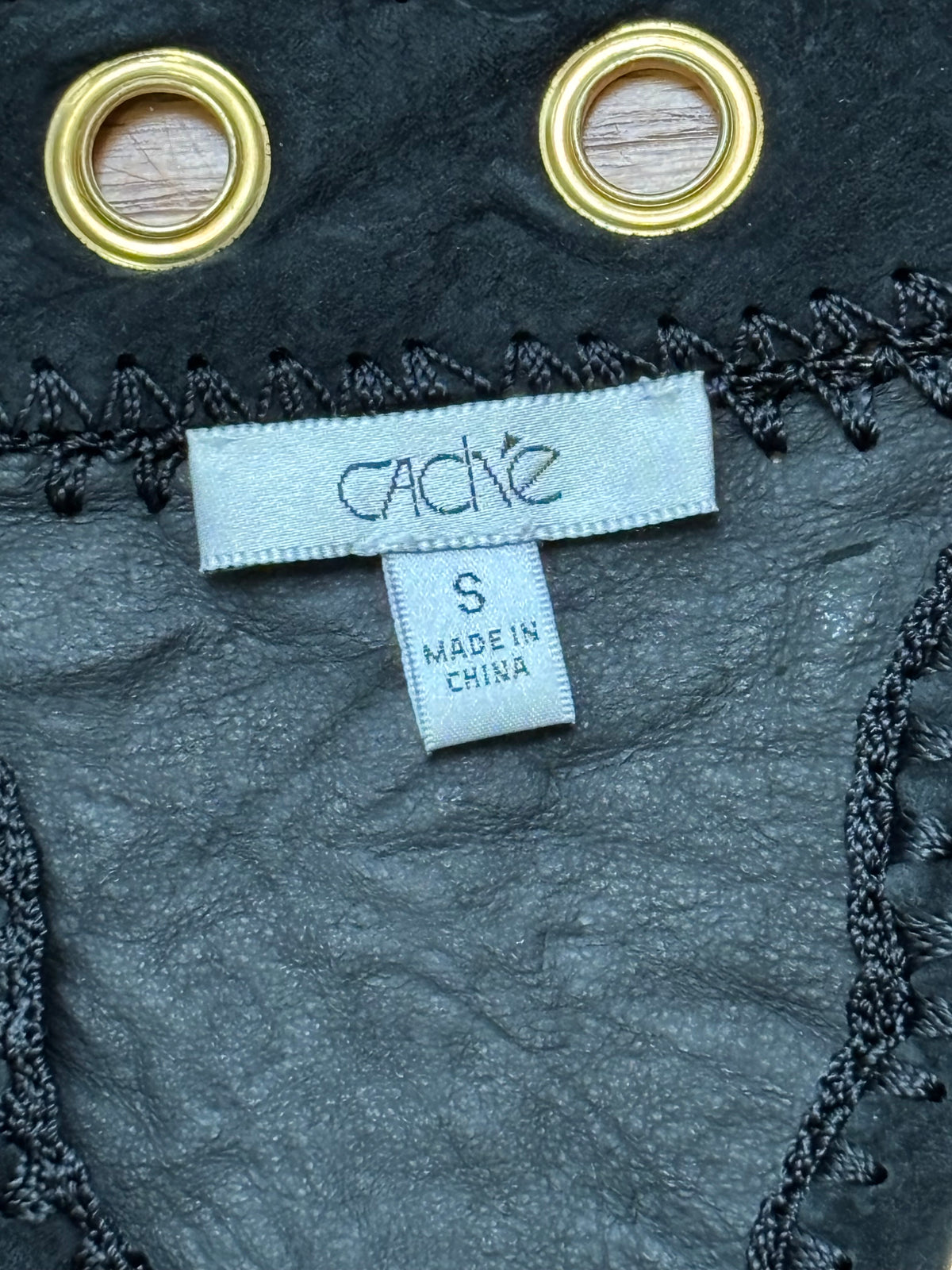 Caché 00's Leather Jacket | Size S