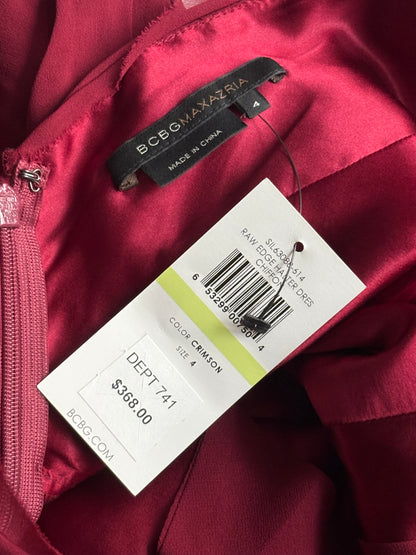 Ruched 00's Silk Dress | Size 4