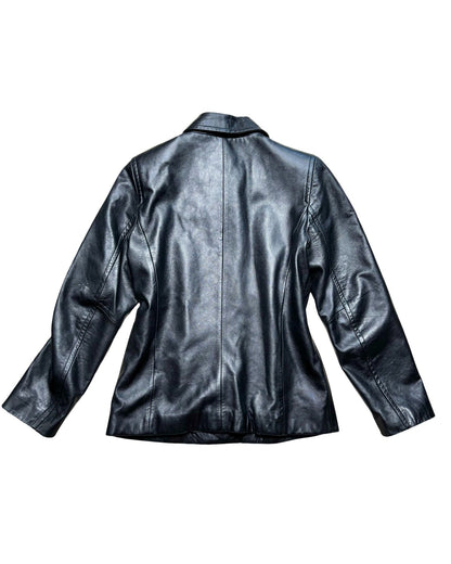 Nine West 90’s Genuine Leather Blazer | Size S