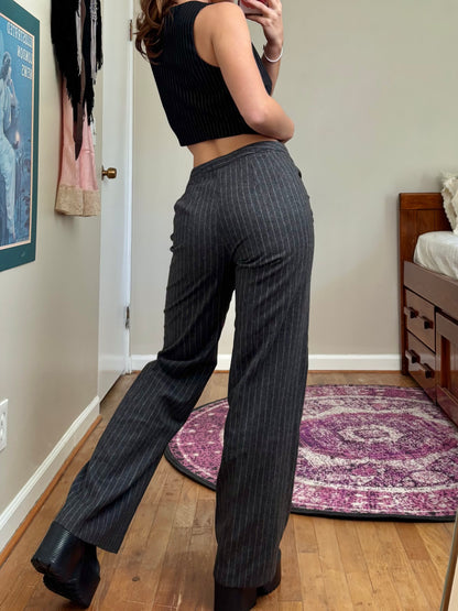 Ann Taylor 90's Pinstripe Trouser | Size 26" Waist