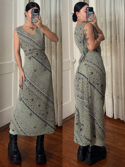 90's Tie Back Dress | Size XL