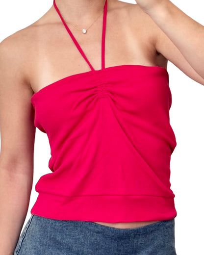 Lee Headstock 90's Halter Top | Size XL