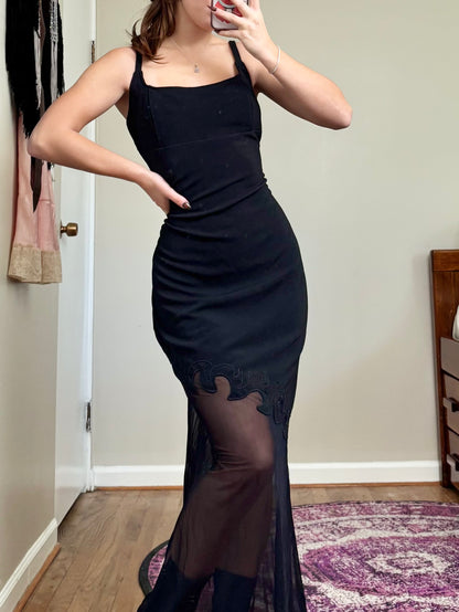 Betsy & Adam 90's Mesh Gown | Size XL