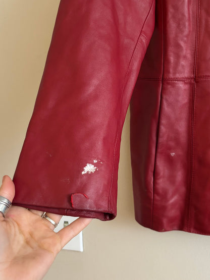 Preston & York 90’s Leather Jacket | Size XL