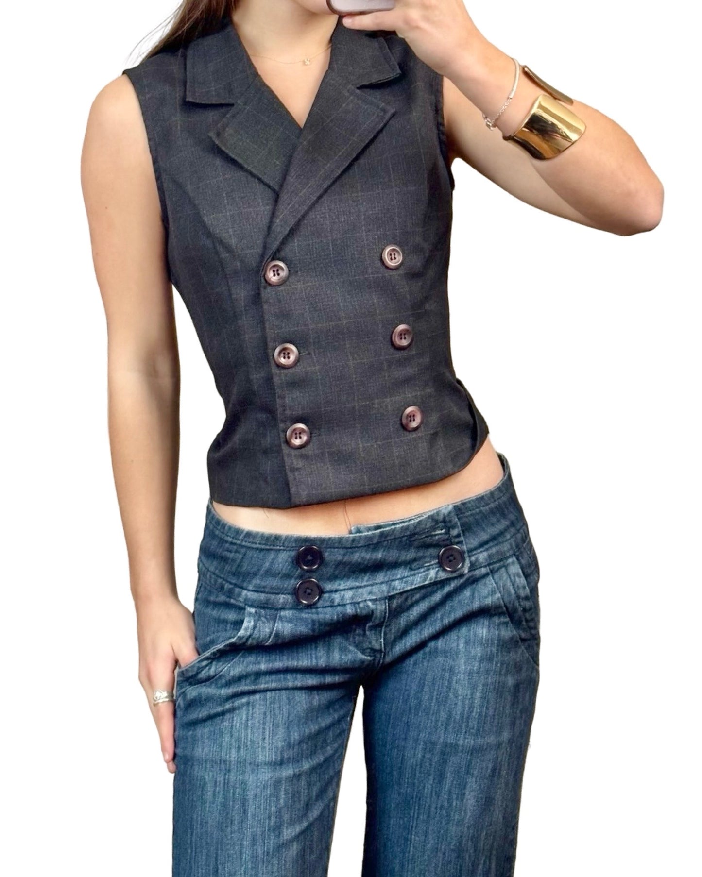 XOXO 00's Button Vest | Size M