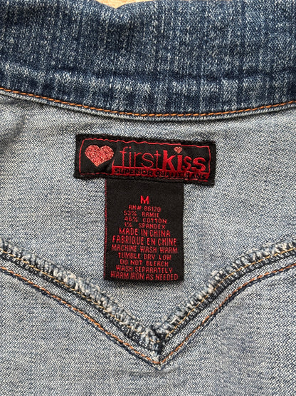 Firstkiss 00's Denim Crop | Size S