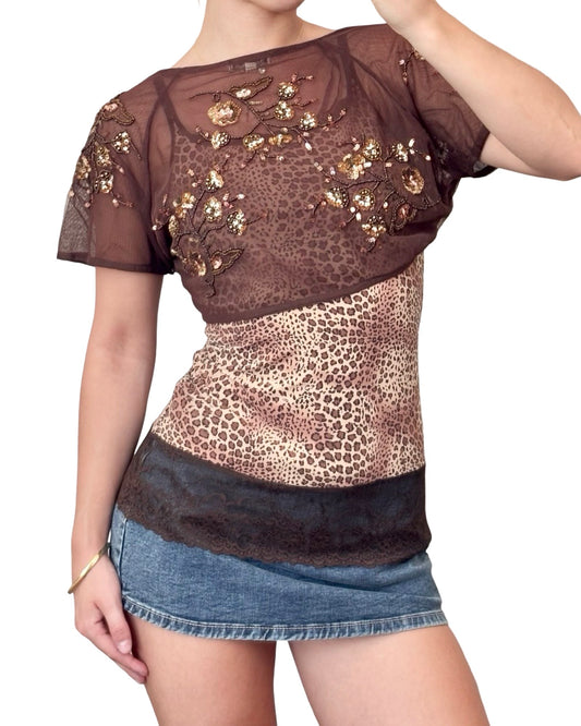 Flashback 00's Beaded Shrug | Size S/M