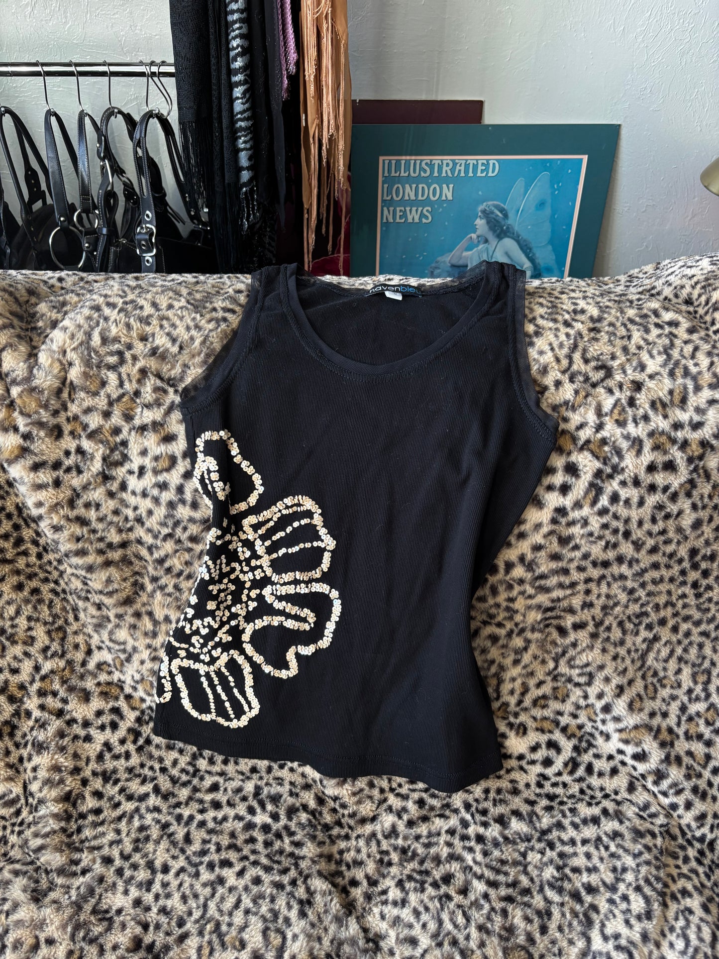 Havenbleu 00's Sequin Tank | Size M