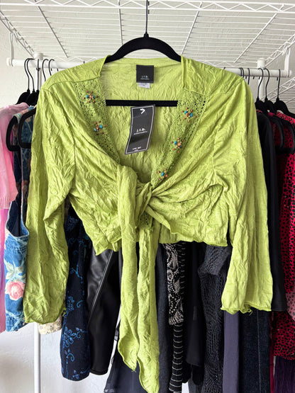 JTB 00's Tie Front Top | Size XL