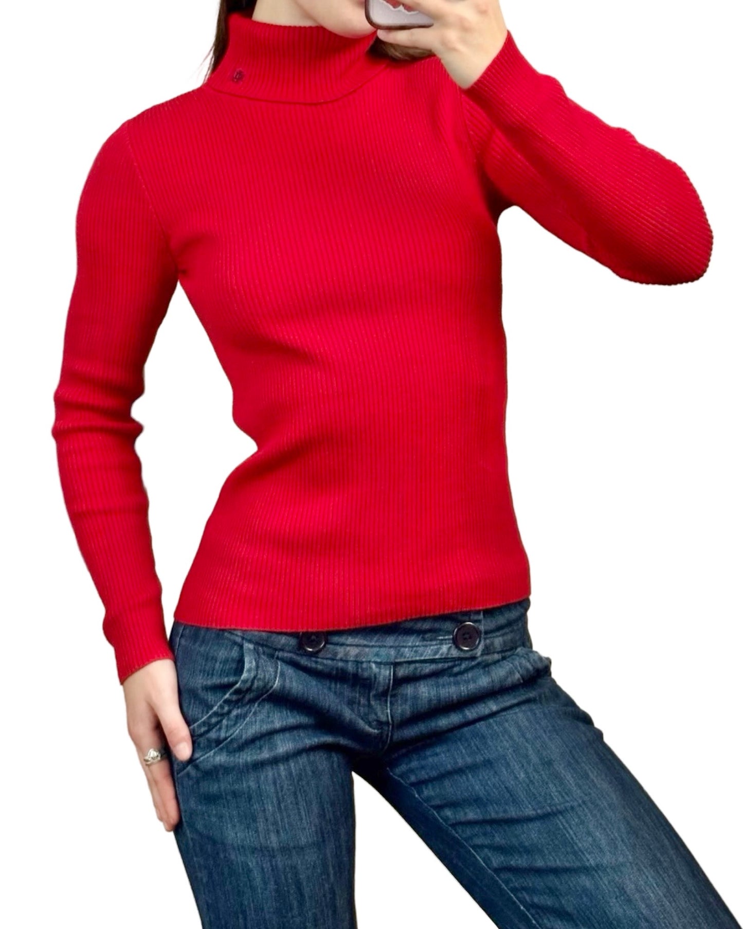 Ralph Lauren 90's Embroidered Knit | Size XS