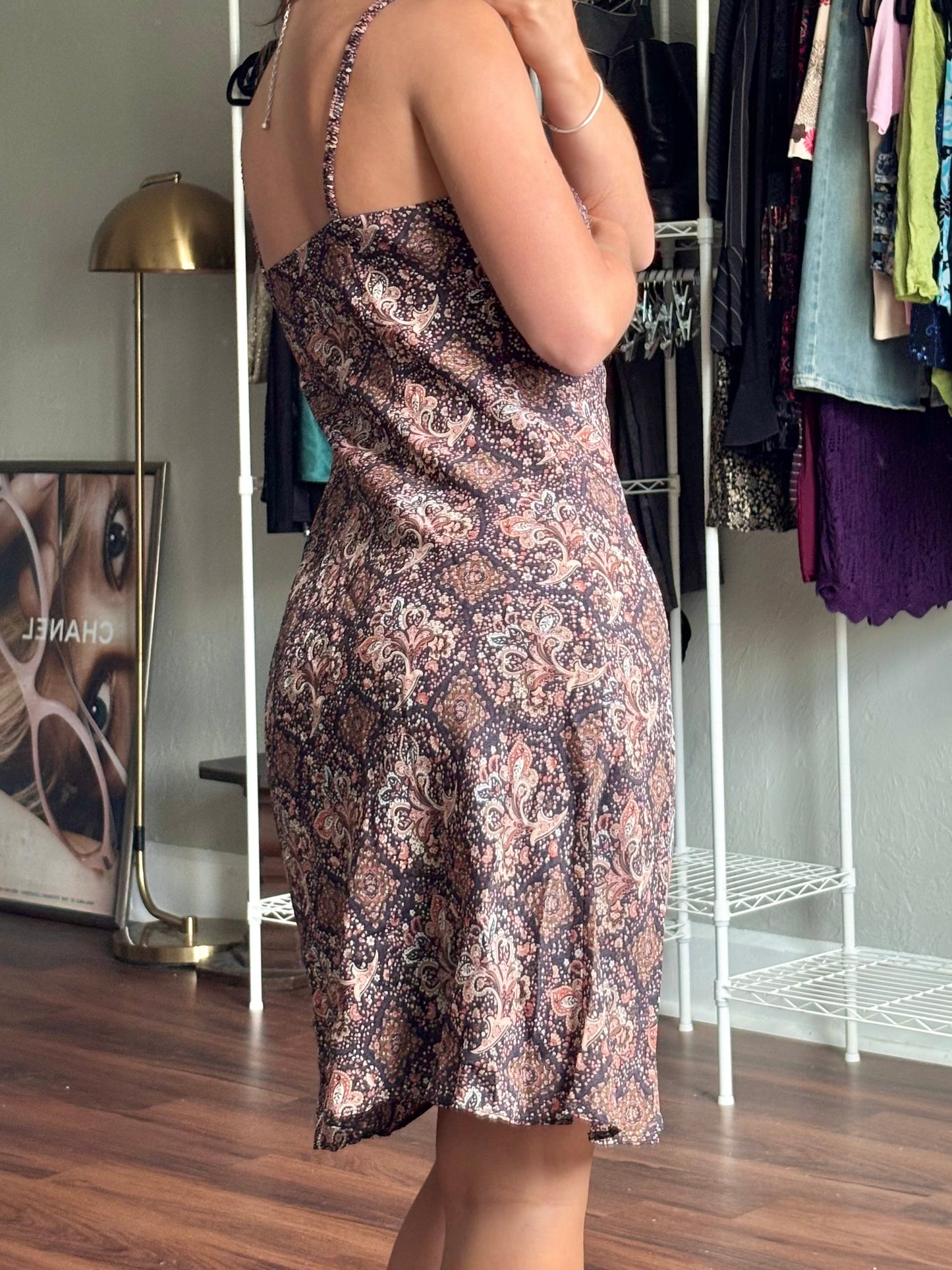 Believe 90's Printed Mesh Dress | Size M