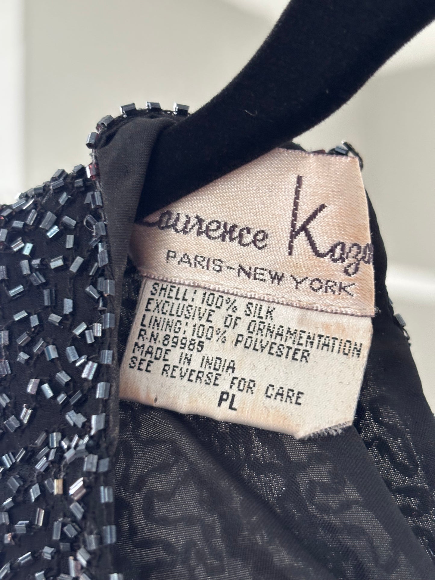 Kazar 90's Silk Beaded Top | Size PL