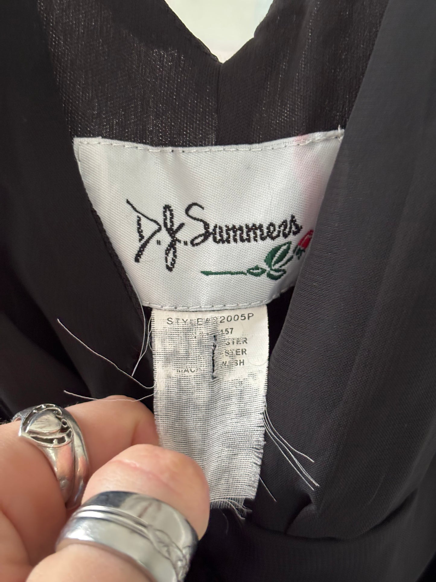 D.J. Summers 90's Mesh Asymmetric Dress | Size 6