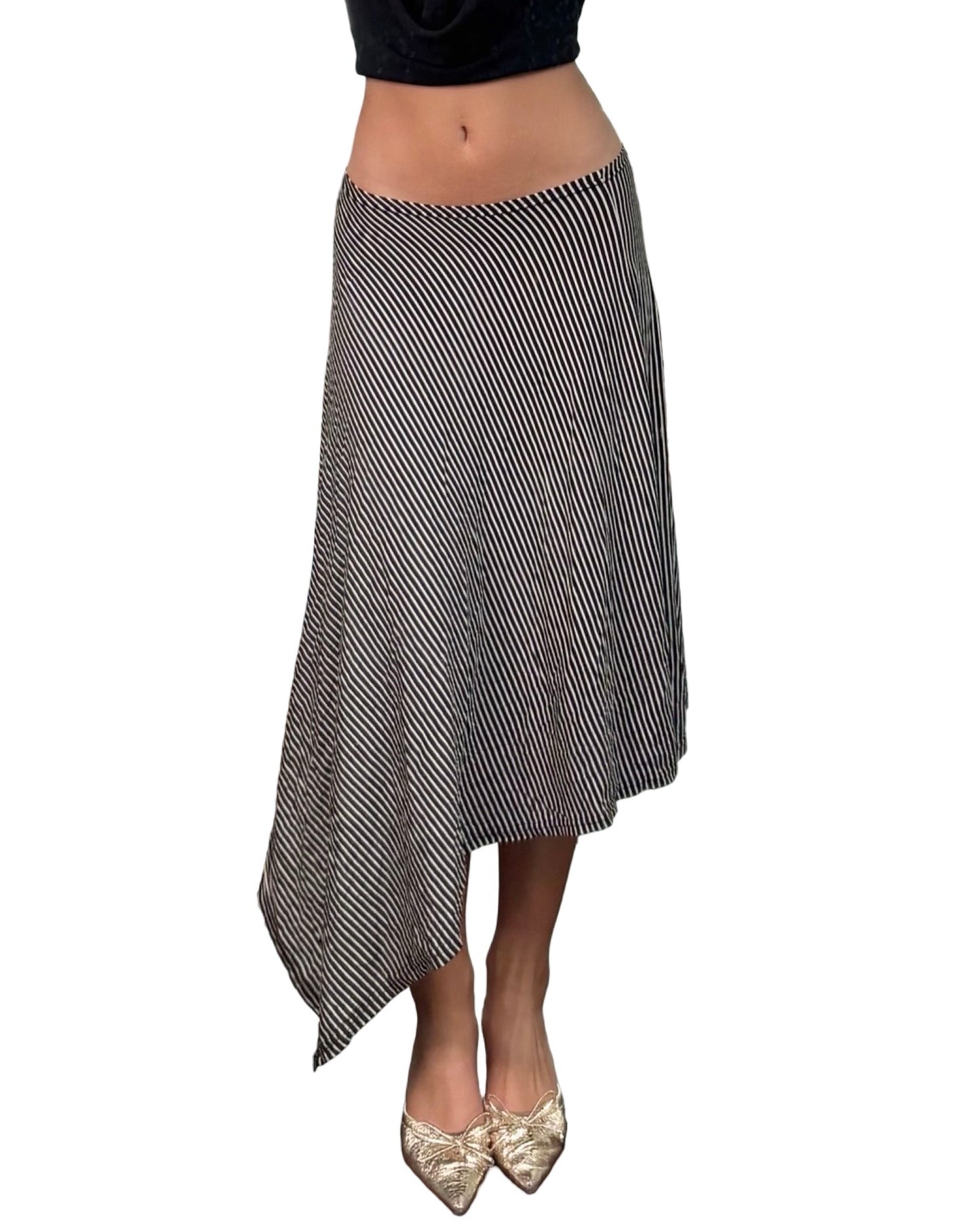 Asymmetric 00's Skirt | Size 26" Waist