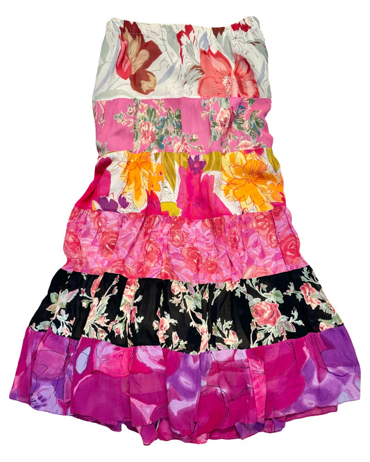 Tiered 00’s Floral Maxi Skirt | Size 38” waist