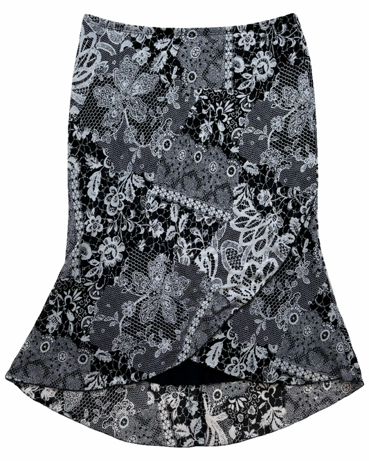 Jackie Lace Print Midi | Size 29” waist