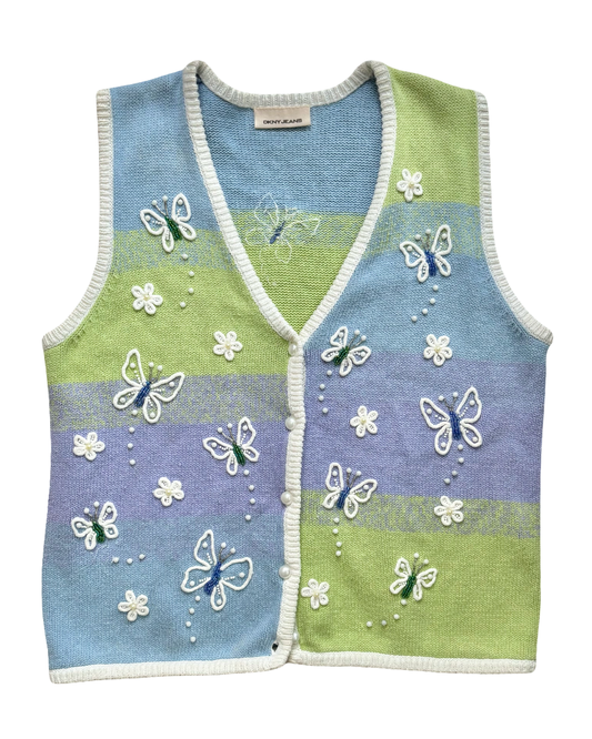 DKNY Beaded Vest | Size M