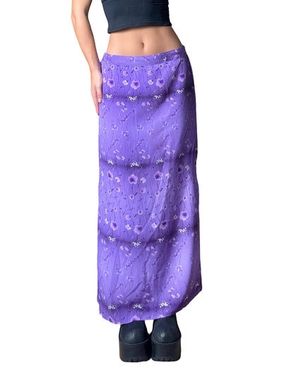 Purple 90’s Maxi Skirt | Size 32” Waist