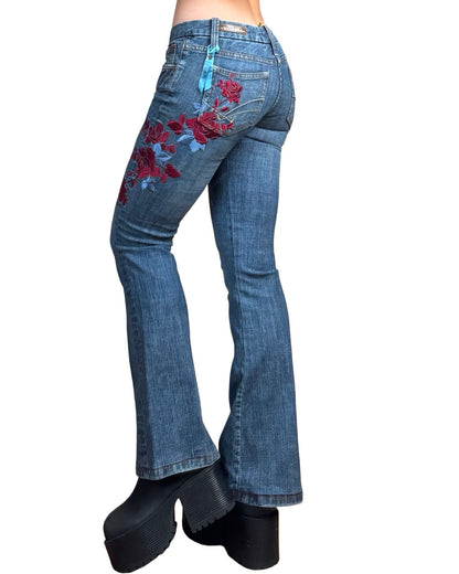 Dollhouse 00's Embroidered Denim | Size 28" Waist