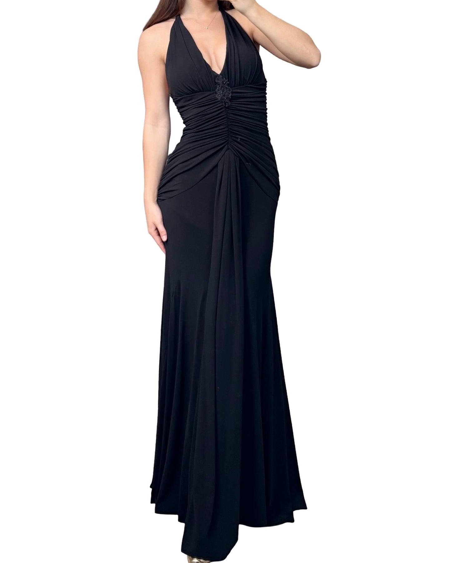 Scott McClintock 90's Ruched Gown | Size 6