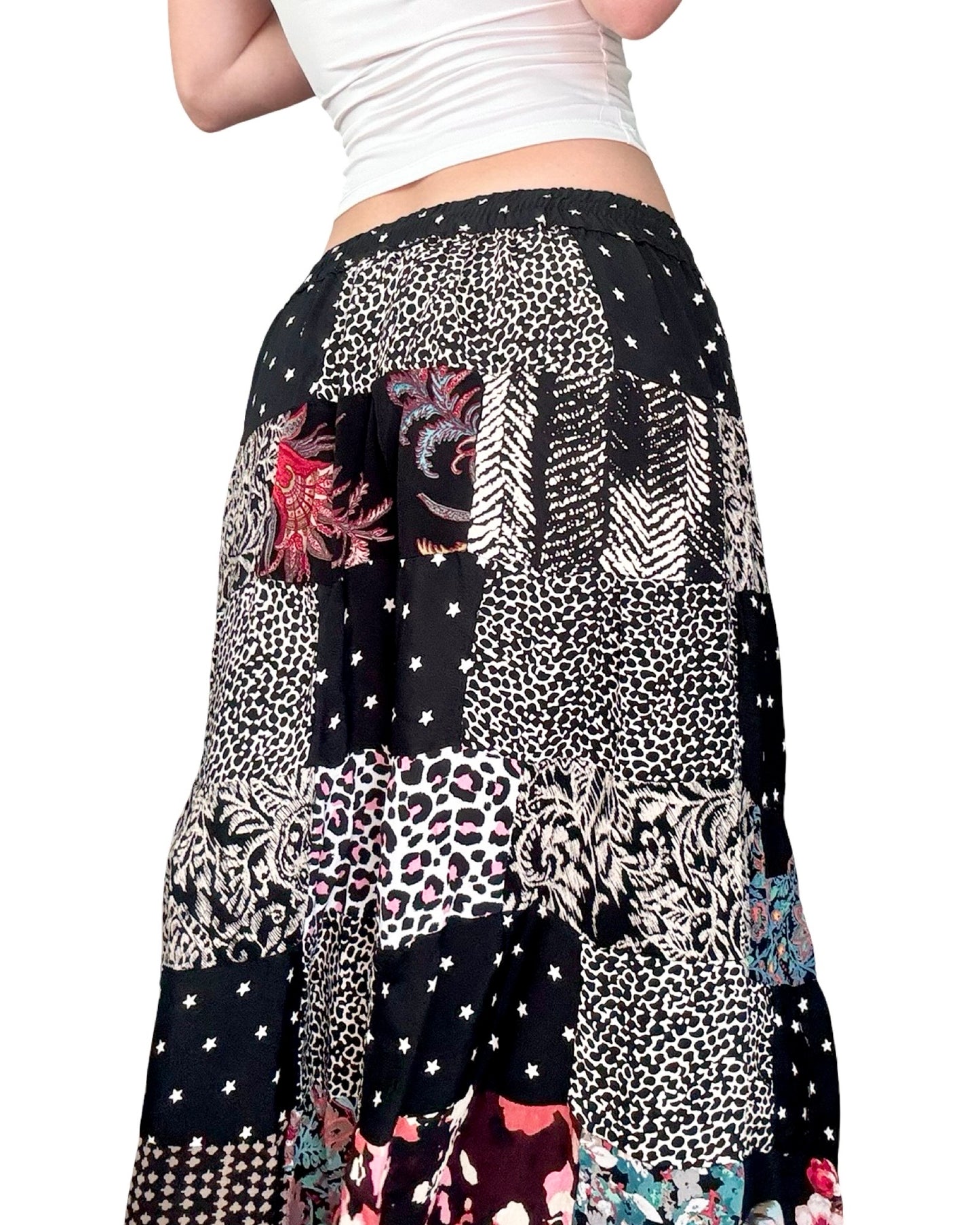 Jackpot 00's Patchwork Skirt | 26" Waist