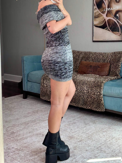 Stripe 00's Knit Dress | Size S