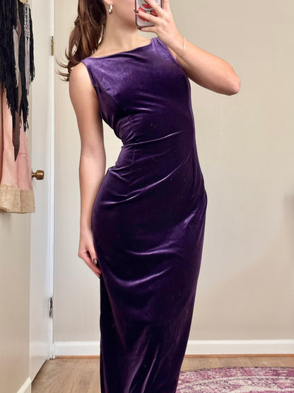 Scott McClintock 90's Velvet Dress | Size M/L