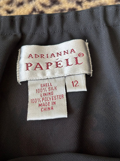 Adriana Papéll 90's 100% Silk Skirt | 28" Waist