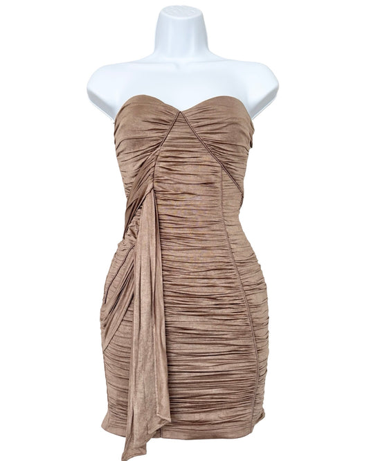 Bebe 00's Draped Mini Dress | Size S