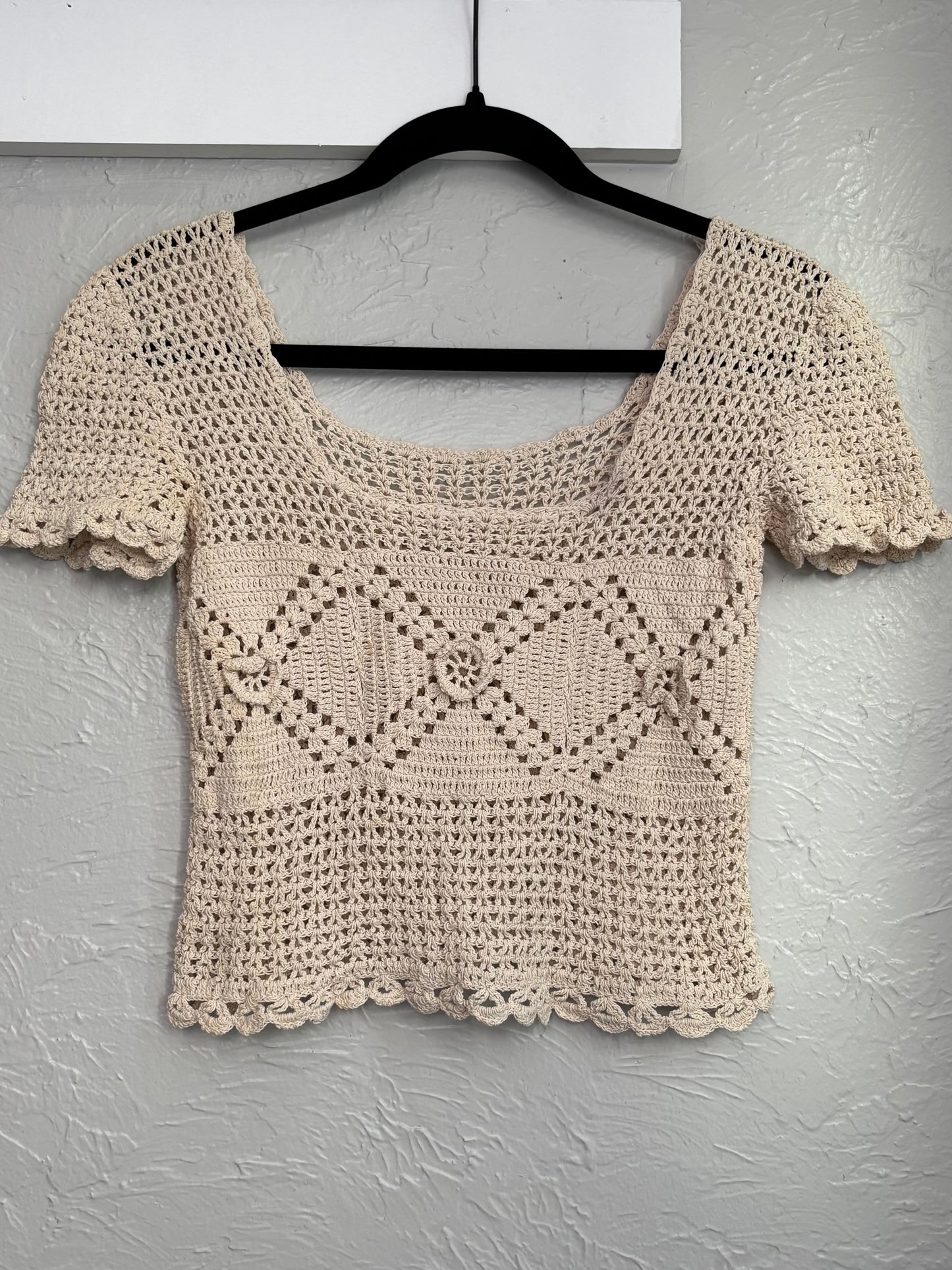 Crochet Flower Top | Size S