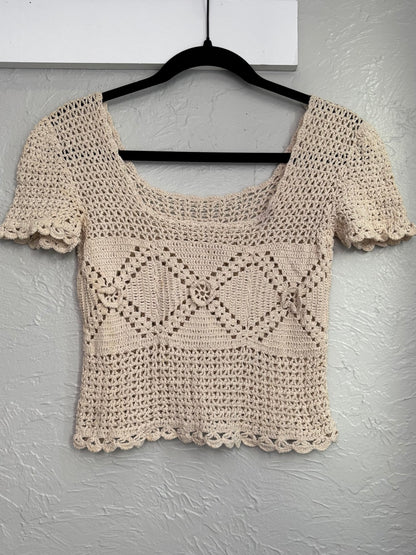 Crochet Flower Top | Size S
