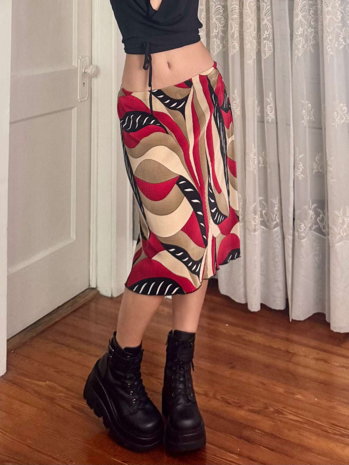 Y2K Midi Skirt | Size 26" Waist