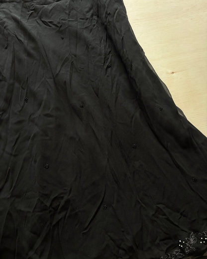 NY&Co Silk Beaded Skirt | Size 29” waist