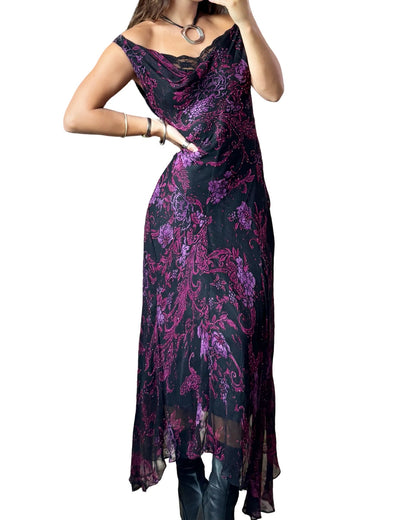 Mixit 90’s Silk Beaded Gown | Size L