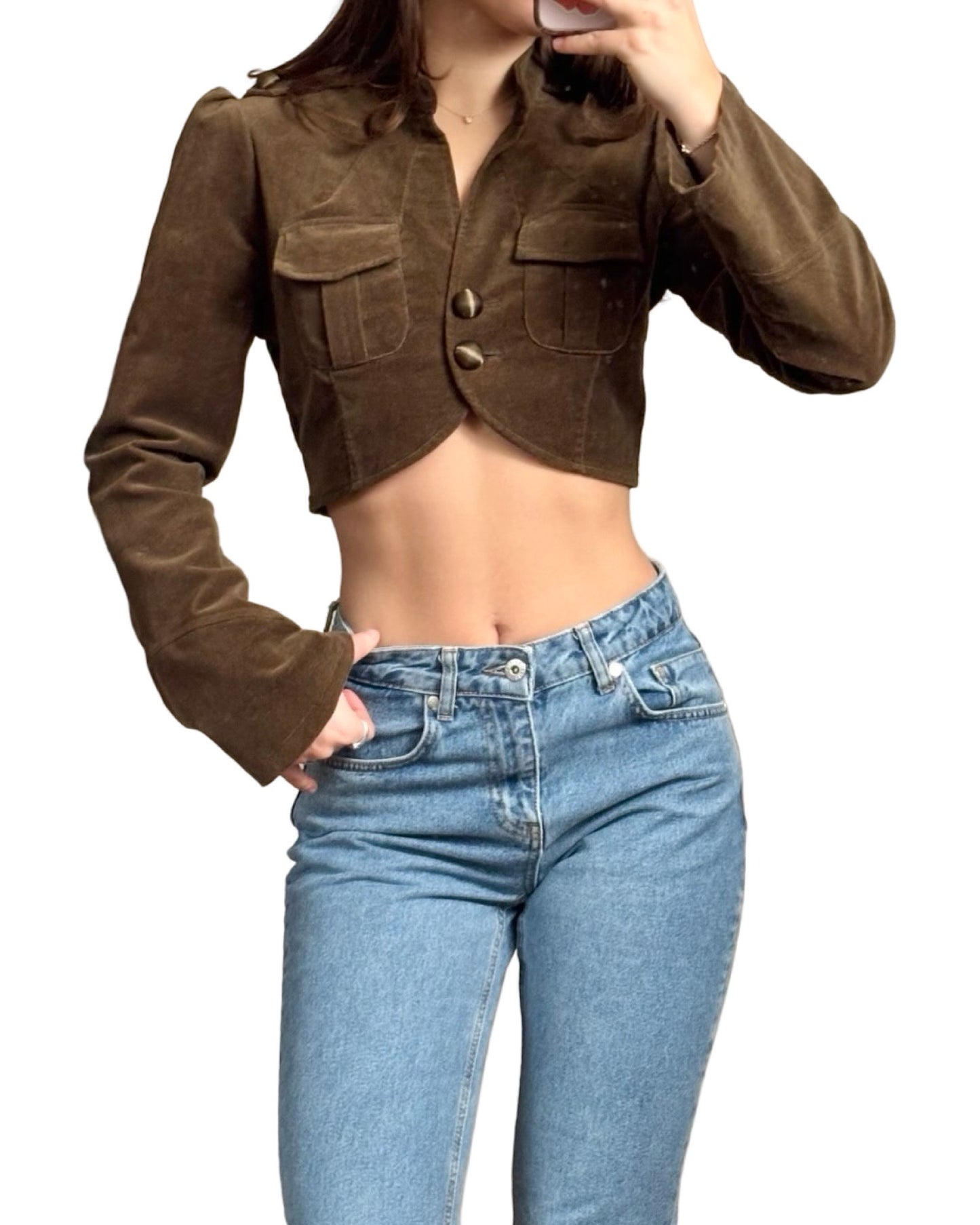 Fang 00's Cropped Blazer | Size S