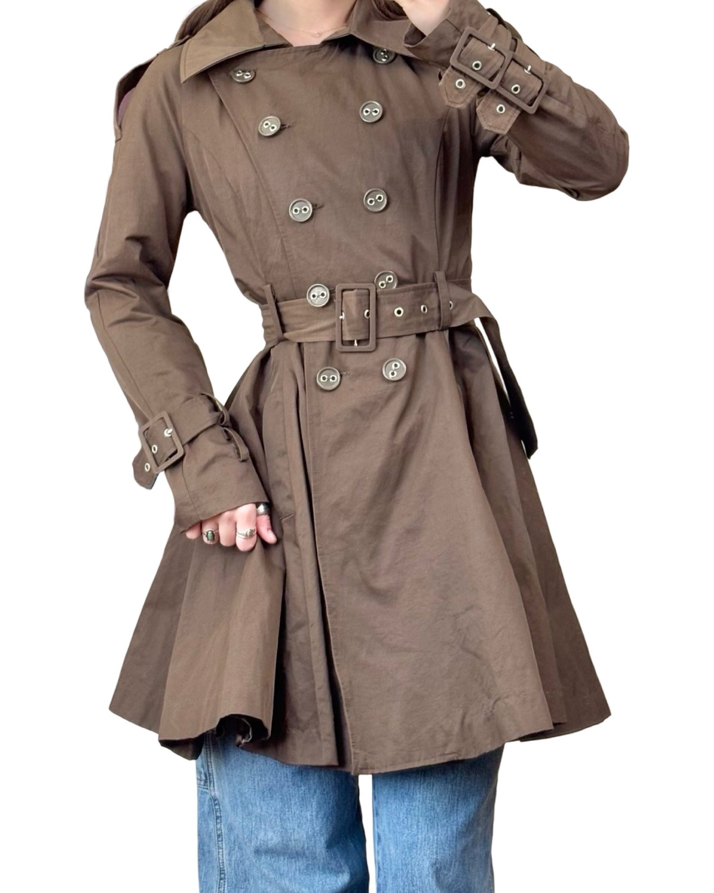 Bebe 00's Trench | Size XS