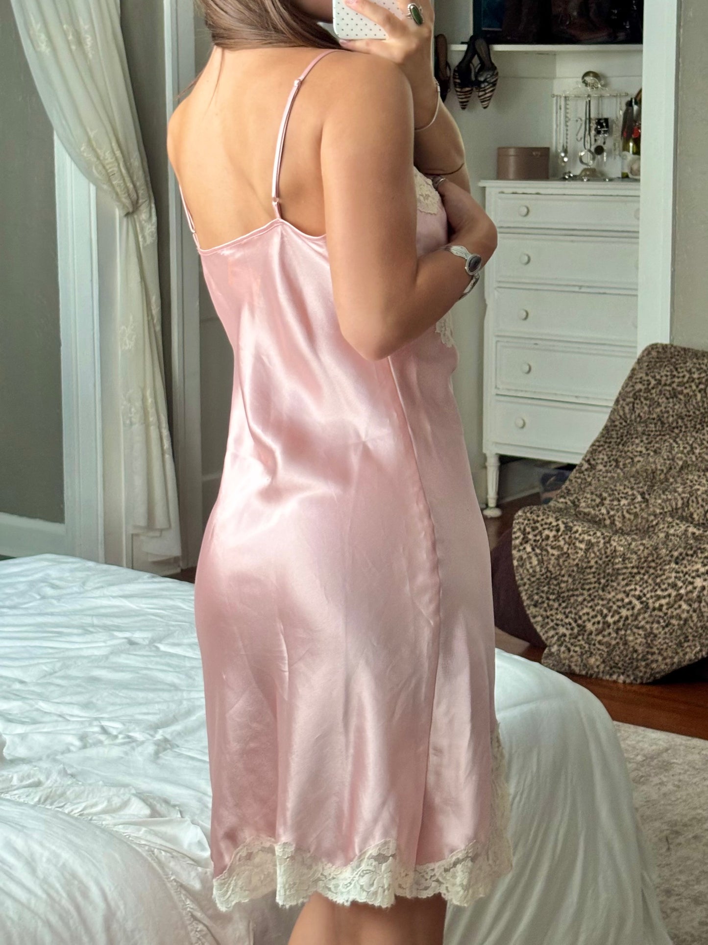 Lace 90’s Slip Dress | Size M