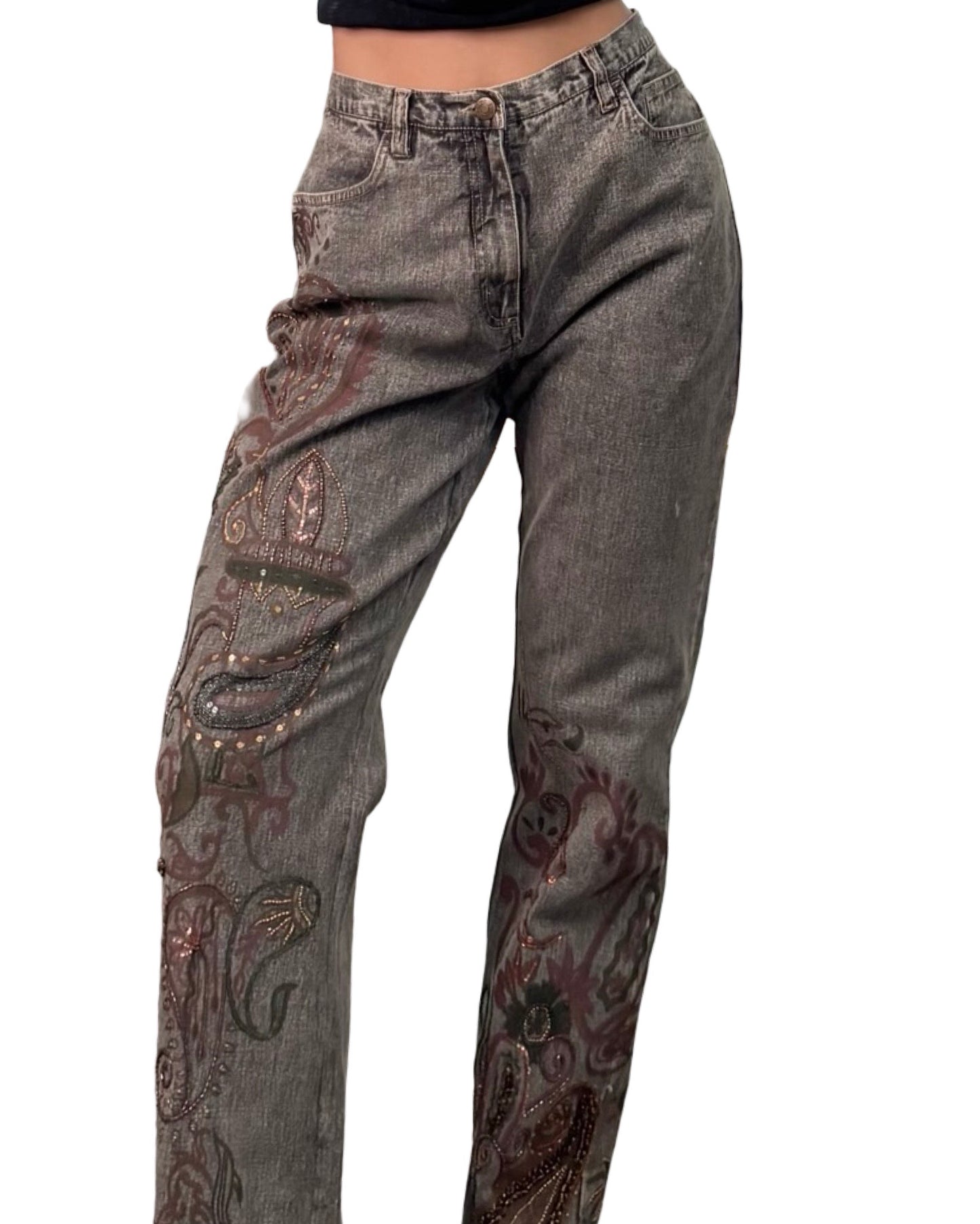 Chico's 00's Printed Jean | Size 32" Waist