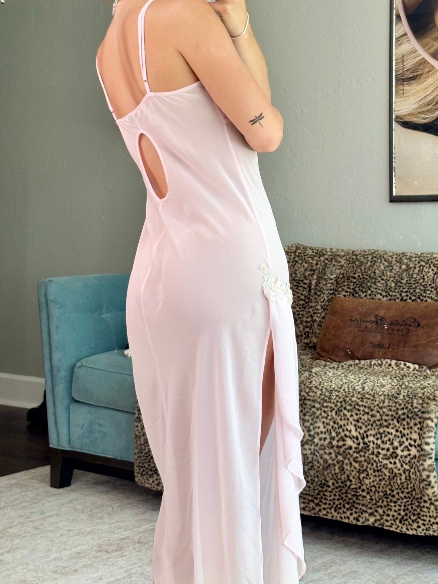 Delicates 00's Embellished Slip Dress | Size S