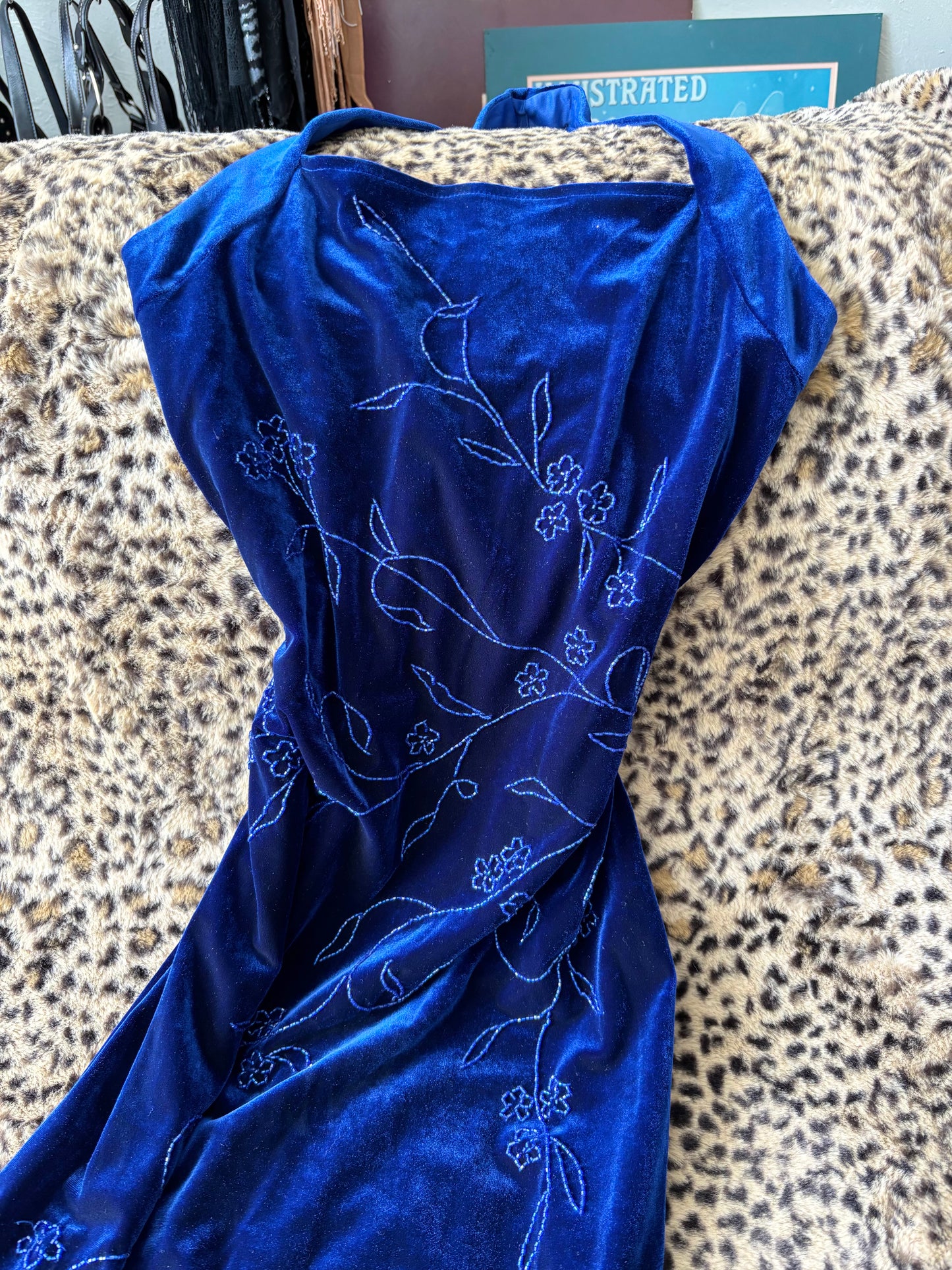 Niki 90's Beaded Maxi Dress | Size M