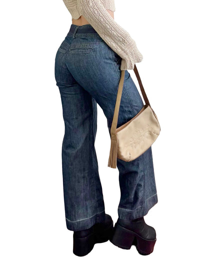 Wide Leg 00's Denim Pant | Size 2P