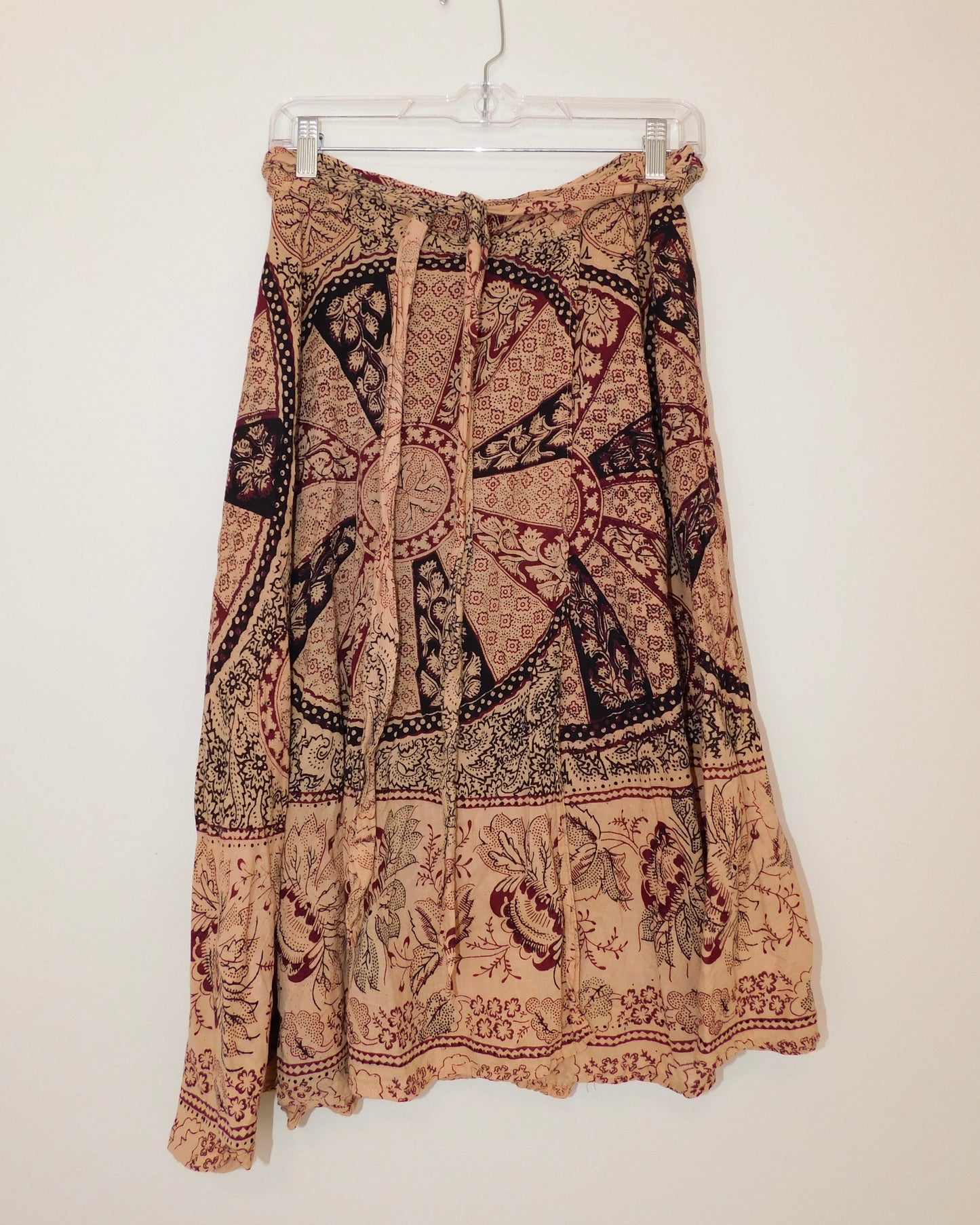Vintage Wrap Maxi Skirt | One Size