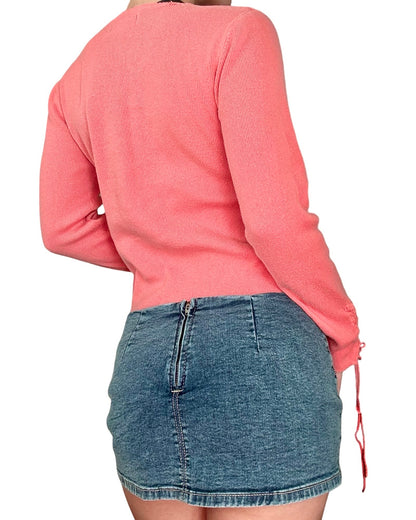 Copper Key 00's Lace Up Top | Size S